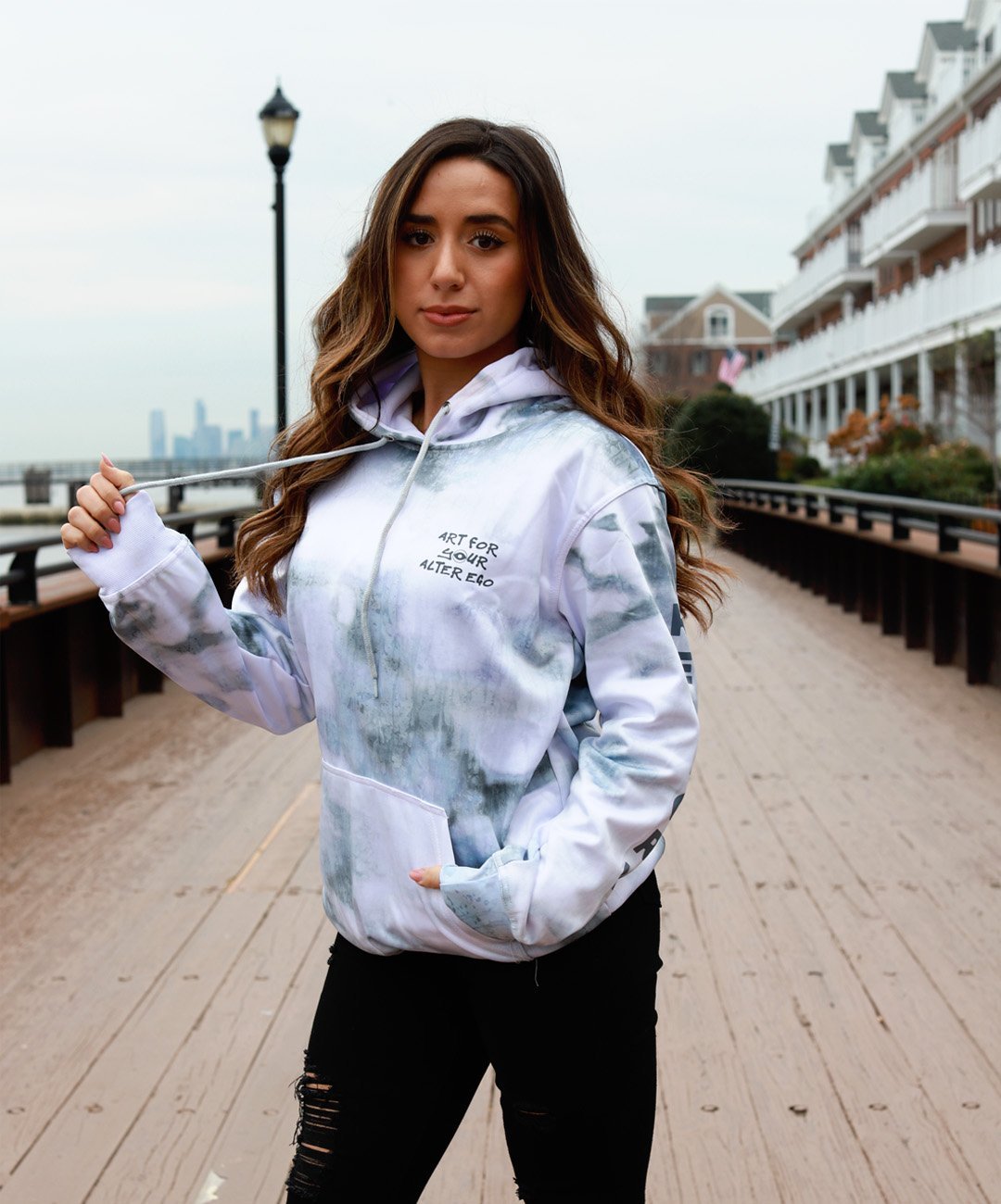 Lead The Pack Tie-Dye Pull-Over Hoodies - REBHORN DESIGN