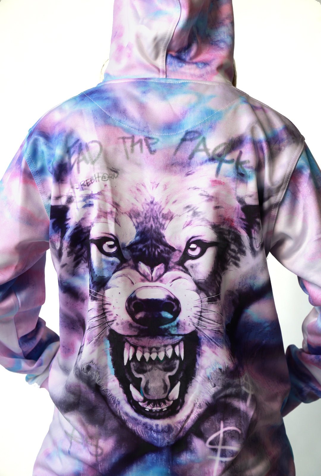 Lead The Pack Tie-Dye Pull-Over Hoodies - REBHORN DESIGN