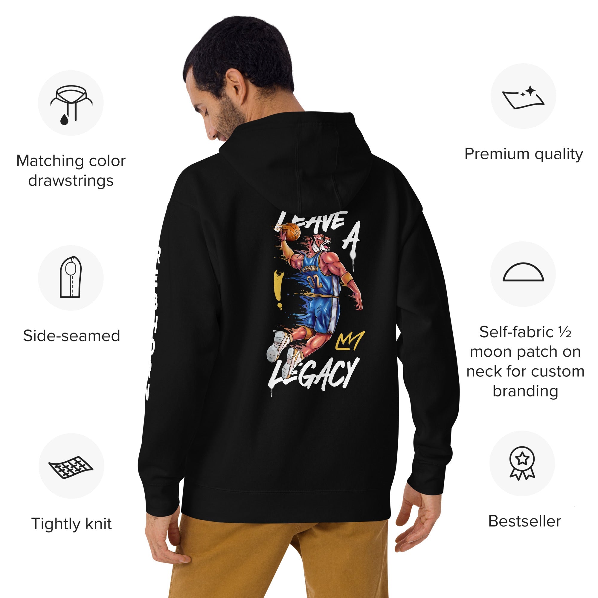 Leave A Legacy (Basketball Edition) Premium Unisex Hoodie - REBHORN DESIGN