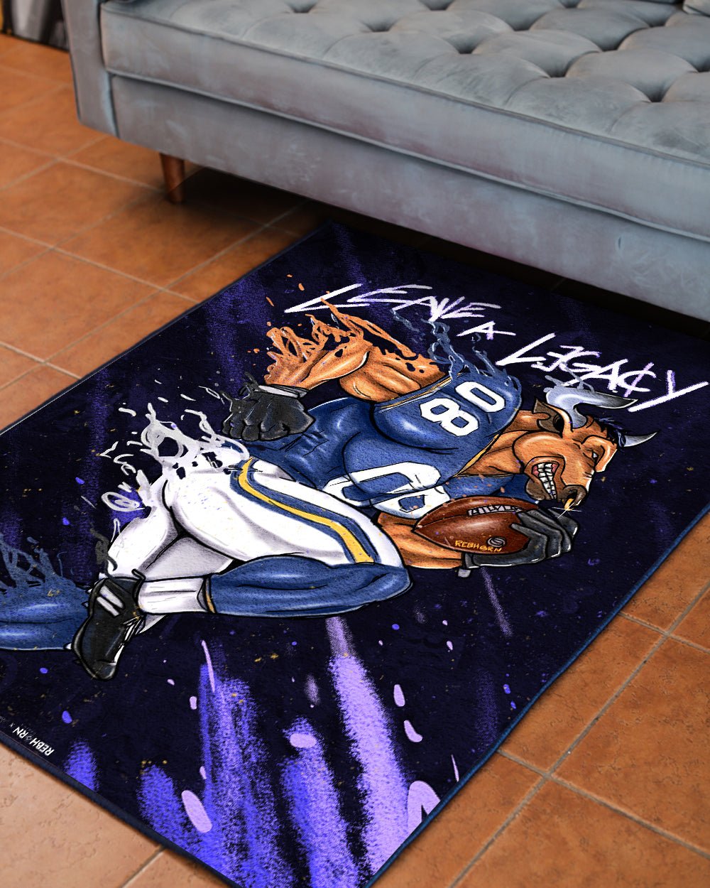 LEAVE A LEGACY (FOOTBALL EDITION) RUG - REBHORN DESIGN