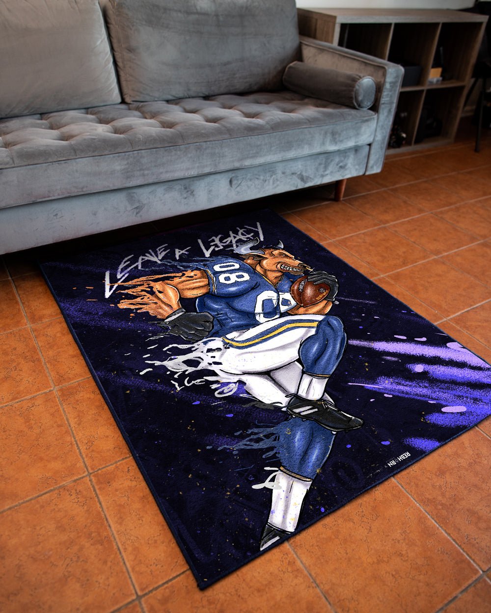 LEAVE A LEGACY (FOOTBALL EDITION) RUG - REBHORN DESIGN