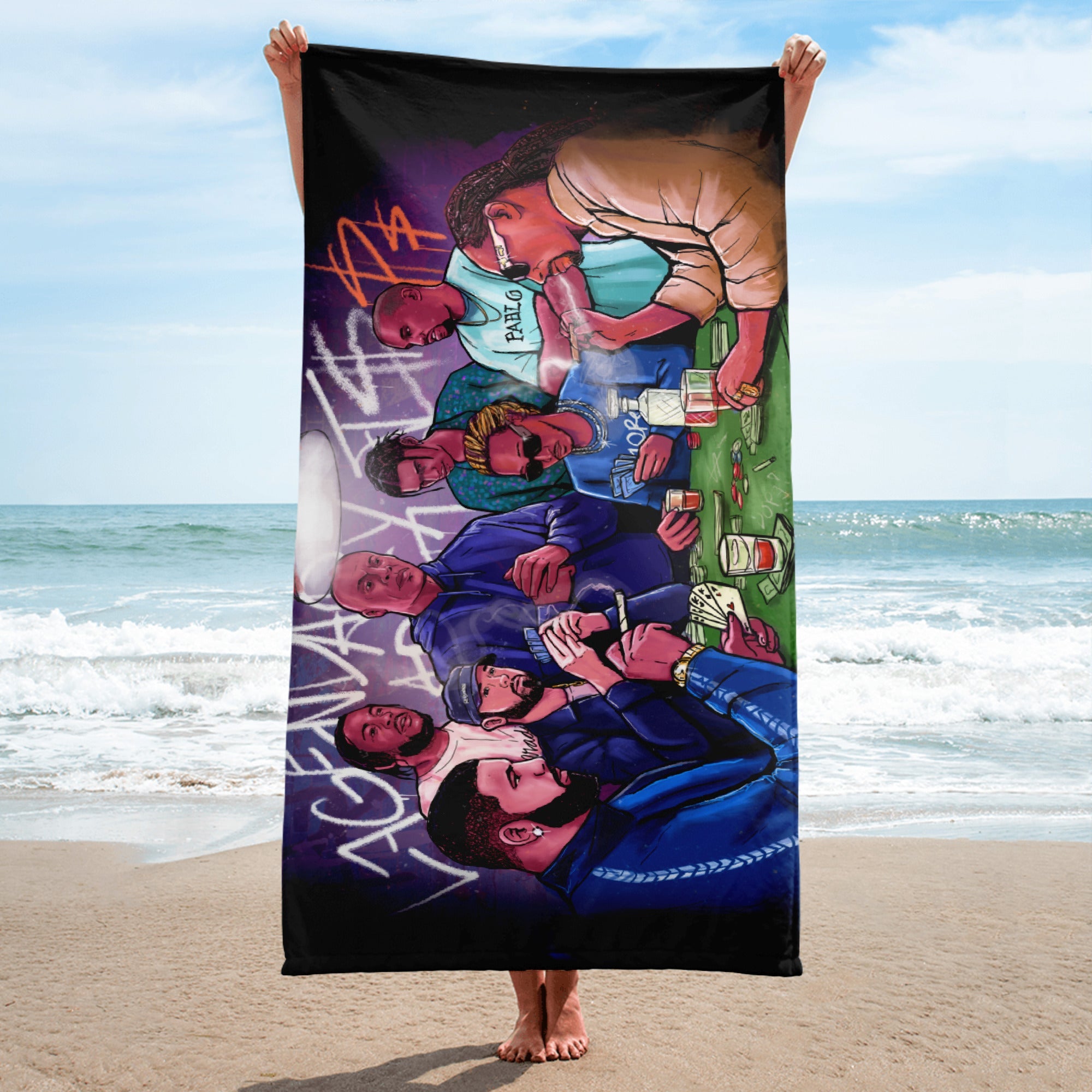 LEGENDARY ARTISTS BEACH TOWEL - REBHORN DESIGN