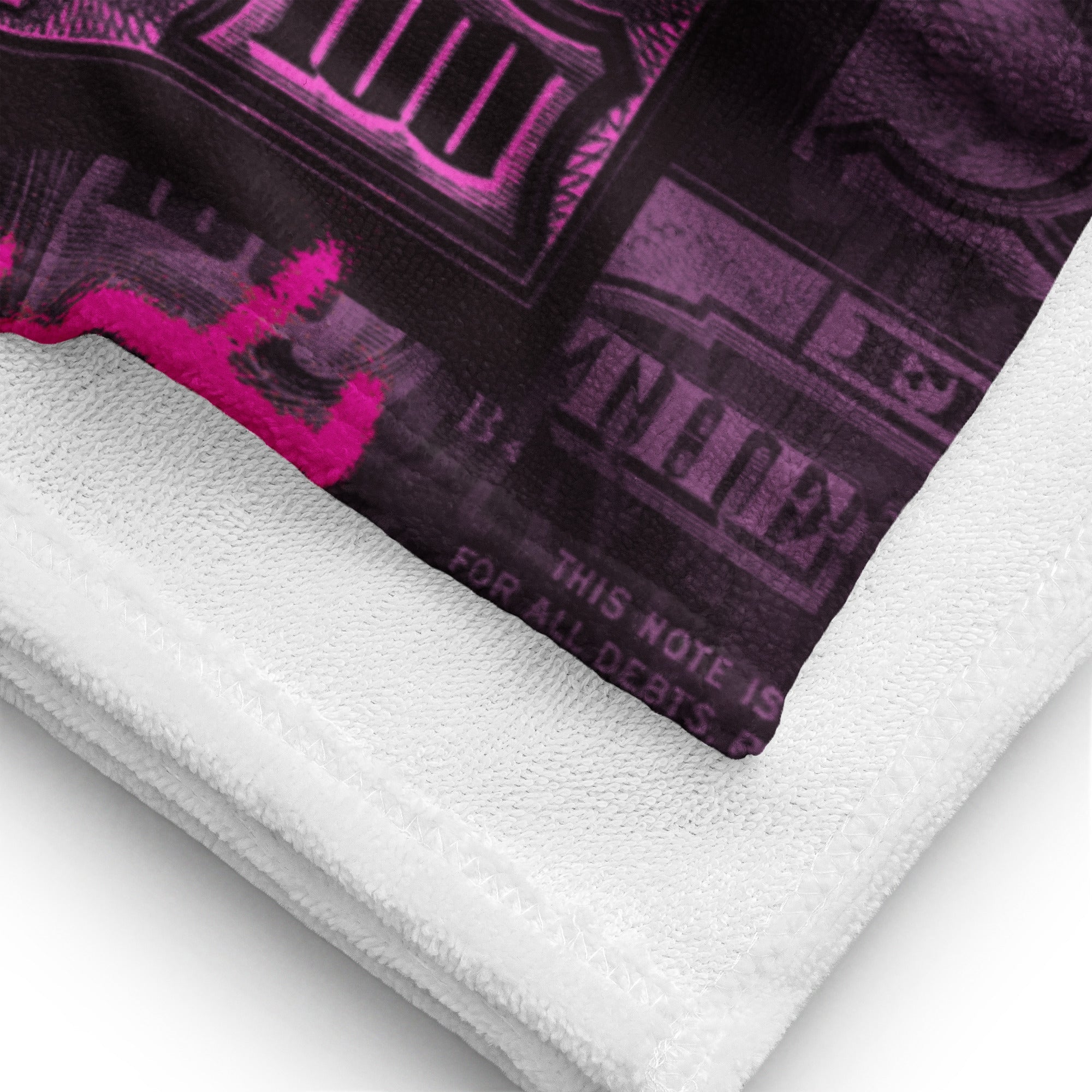 LIVING THE GOOD LIFE PINK BEACH TOWEL - REBHORN DESIGN