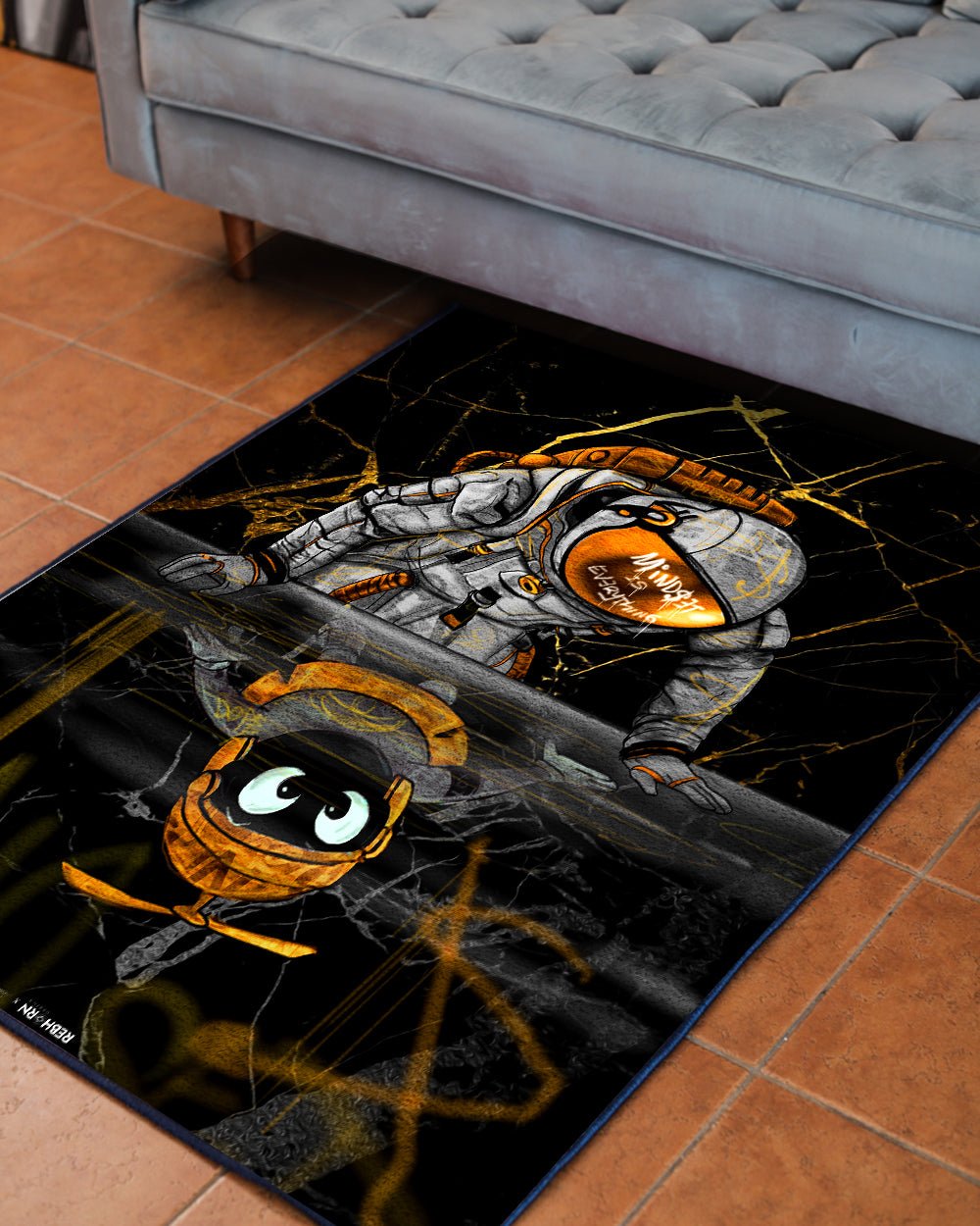 Mentality Rug Mindset Is Everythin g Motivational Rug – REBHORN DESIGN