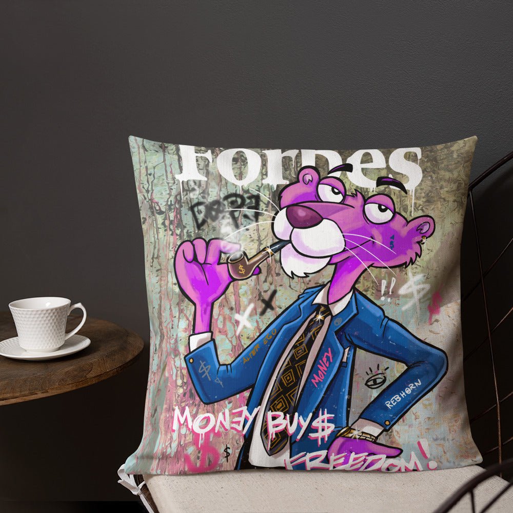 MONEY BUYS FREEDOM PREMIUM PILLOW - REBHORN DESIGN