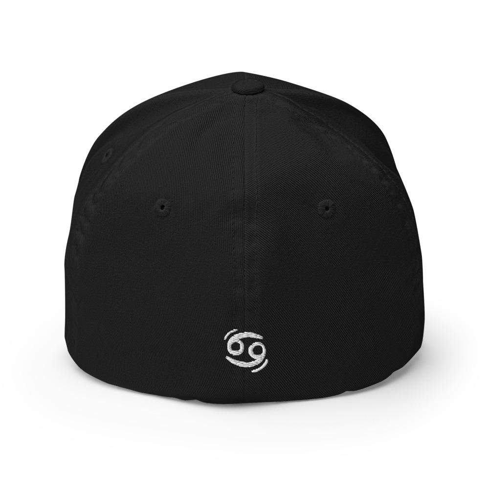 My Alter Ego - Cancer Black Baseball Cap (White Front Border) - REBHORN DESIGN