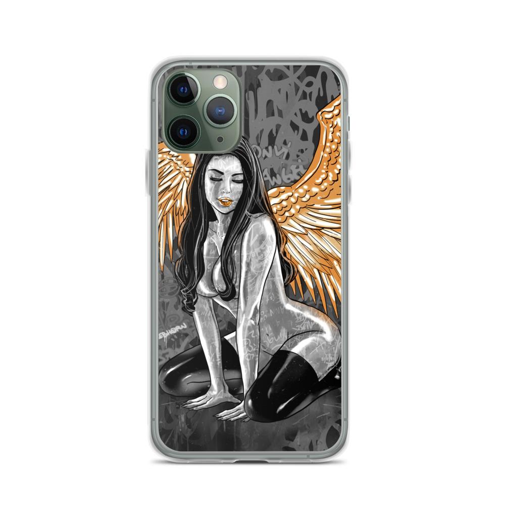 My Only Angel Erotica (Monochrome) iPhone Case - REBHORN DESIGN