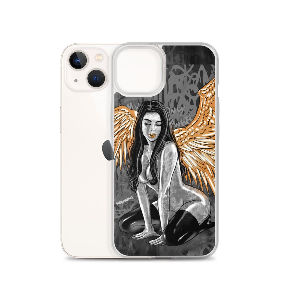 My Only Angel Erotica (Monochrome) iPhone Case - REBHORN DESIGN
