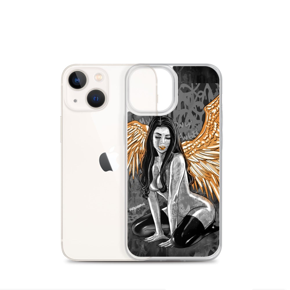 My Only Angel Erotica (Monochrome) iPhone Case - REBHORN DESIGN