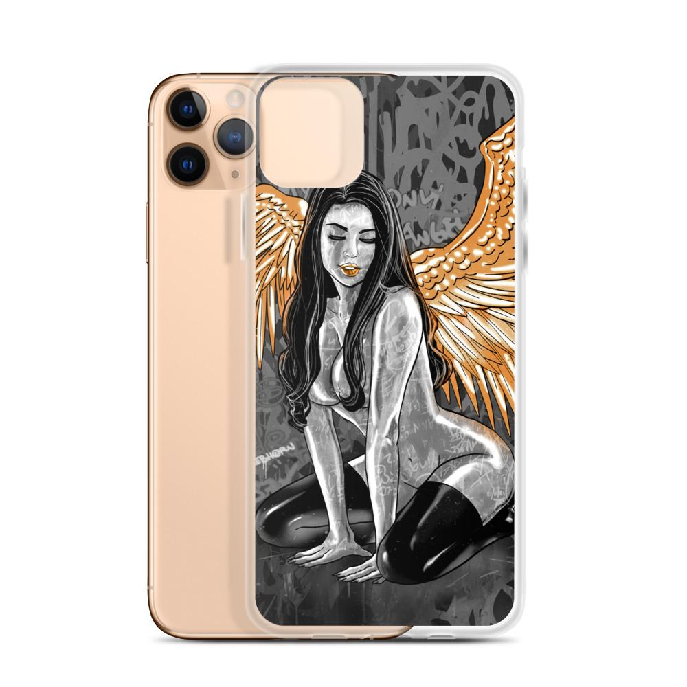 My Only Angel Erotica (Monochrome) iPhone Case - REBHORN DESIGN