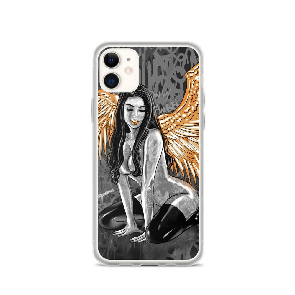 My Only Angel Erotica (Monochrome) iPhone Case - REBHORN DESIGN