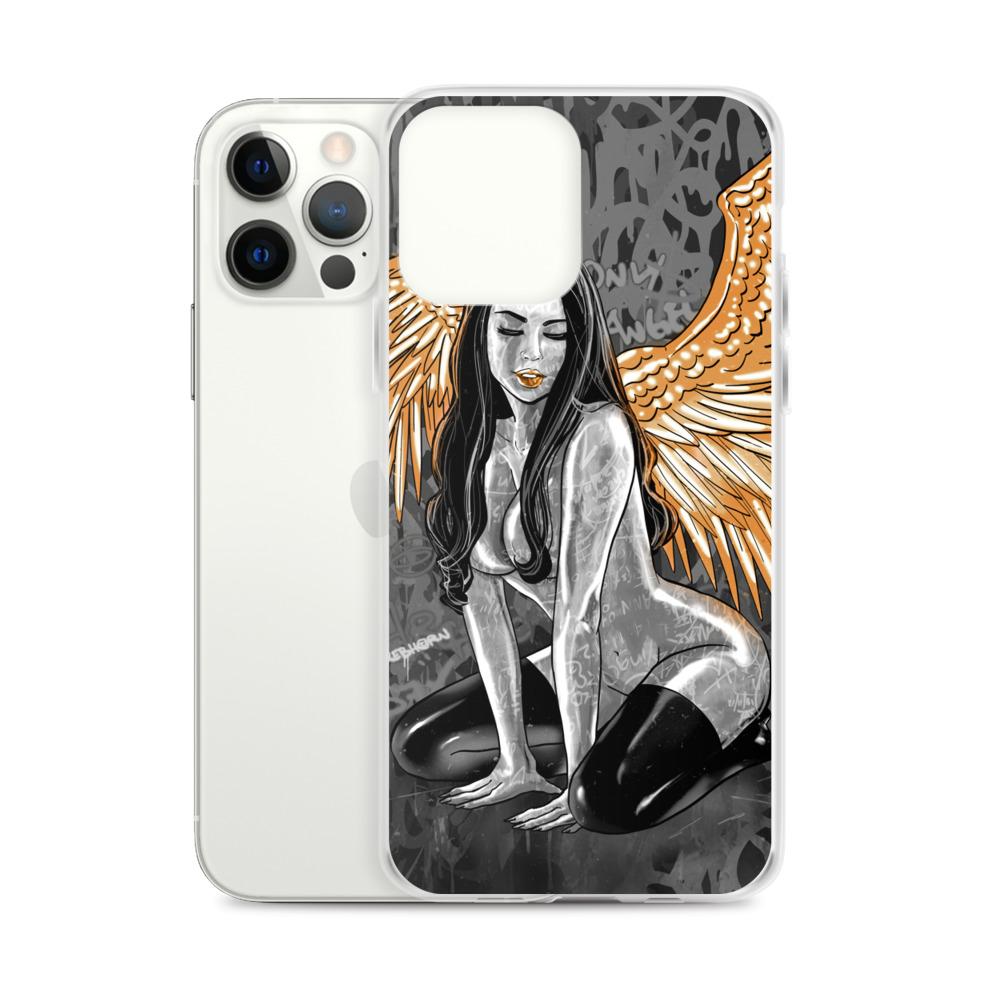 My Only Angel Erotica (Monochrome) iPhone Case - REBHORN DESIGN