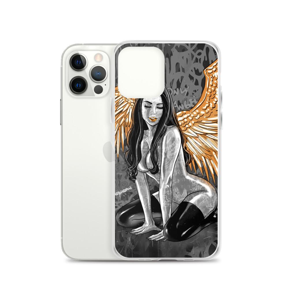 My Only Angel Erotica (Monochrome) iPhone Case - REBHORN DESIGN