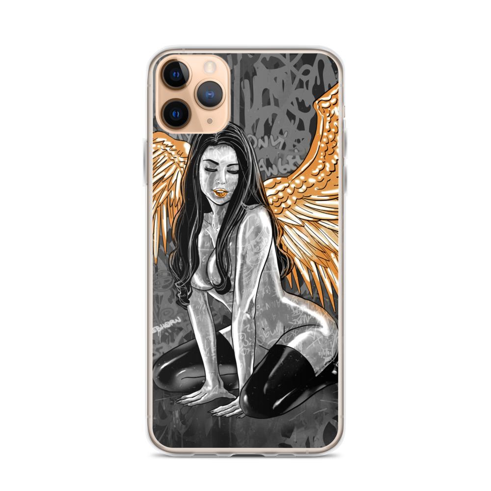 My Only Angel Erotica (Monochrome) iPhone Case - REBHORN DESIGN