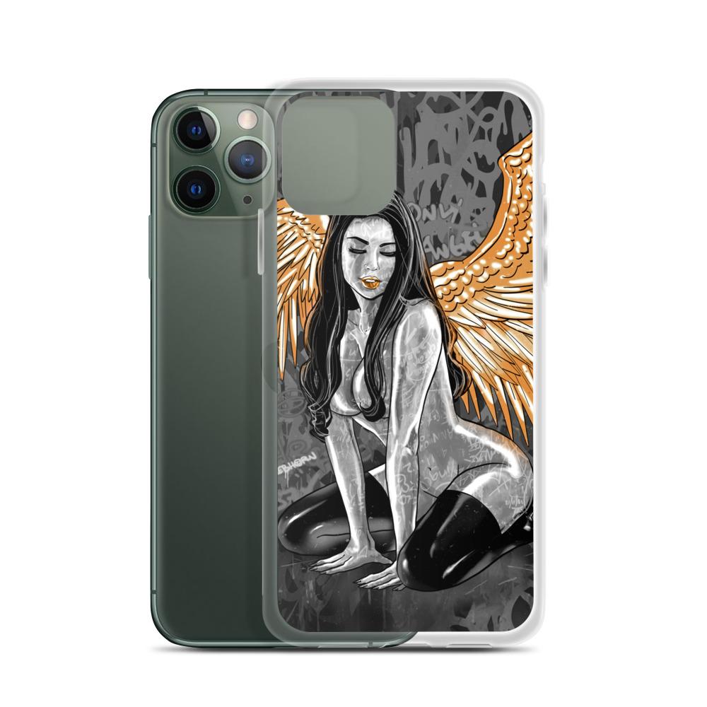 My Only Angel Erotica (Monochrome) iPhone Case - REBHORN DESIGN