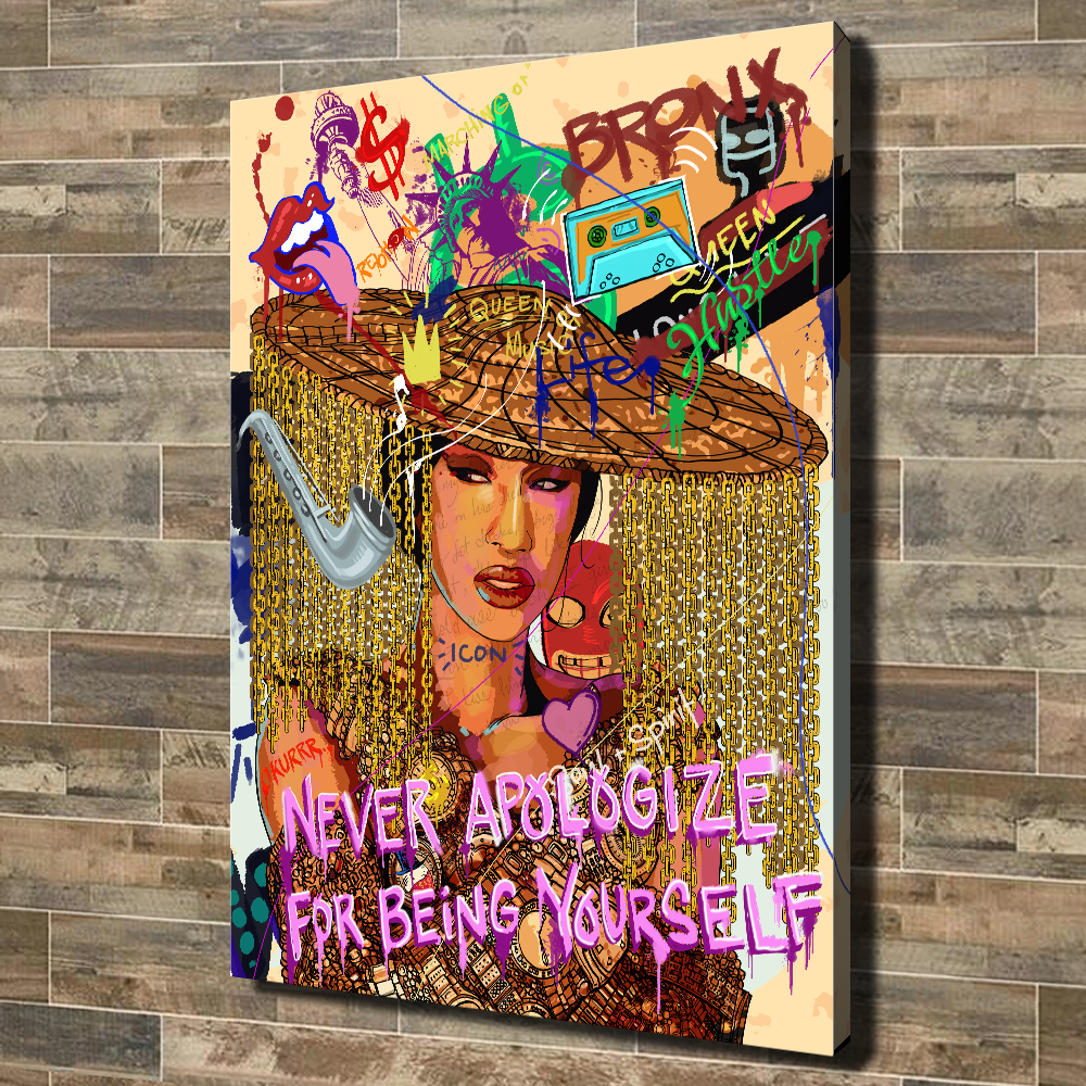 NEVER APOLOGIZE FOR BEING YOURSELF - REBHORN DESIGN