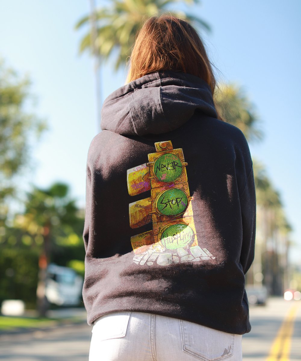 Never Stop Hustling Premium Unisex Hoodie - REBHORN DESIGN