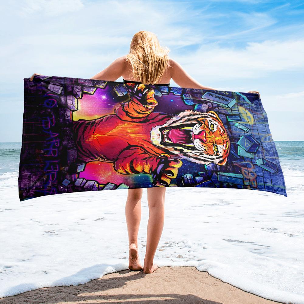 NO BARRIERS - BEACH TOWEL - REBHORN DESIGN