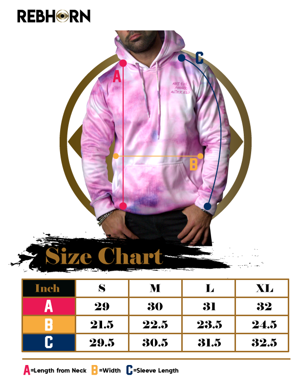 No Boundaries Tie-Dye Pull-Over Hoodies - REBHORN DESIGN