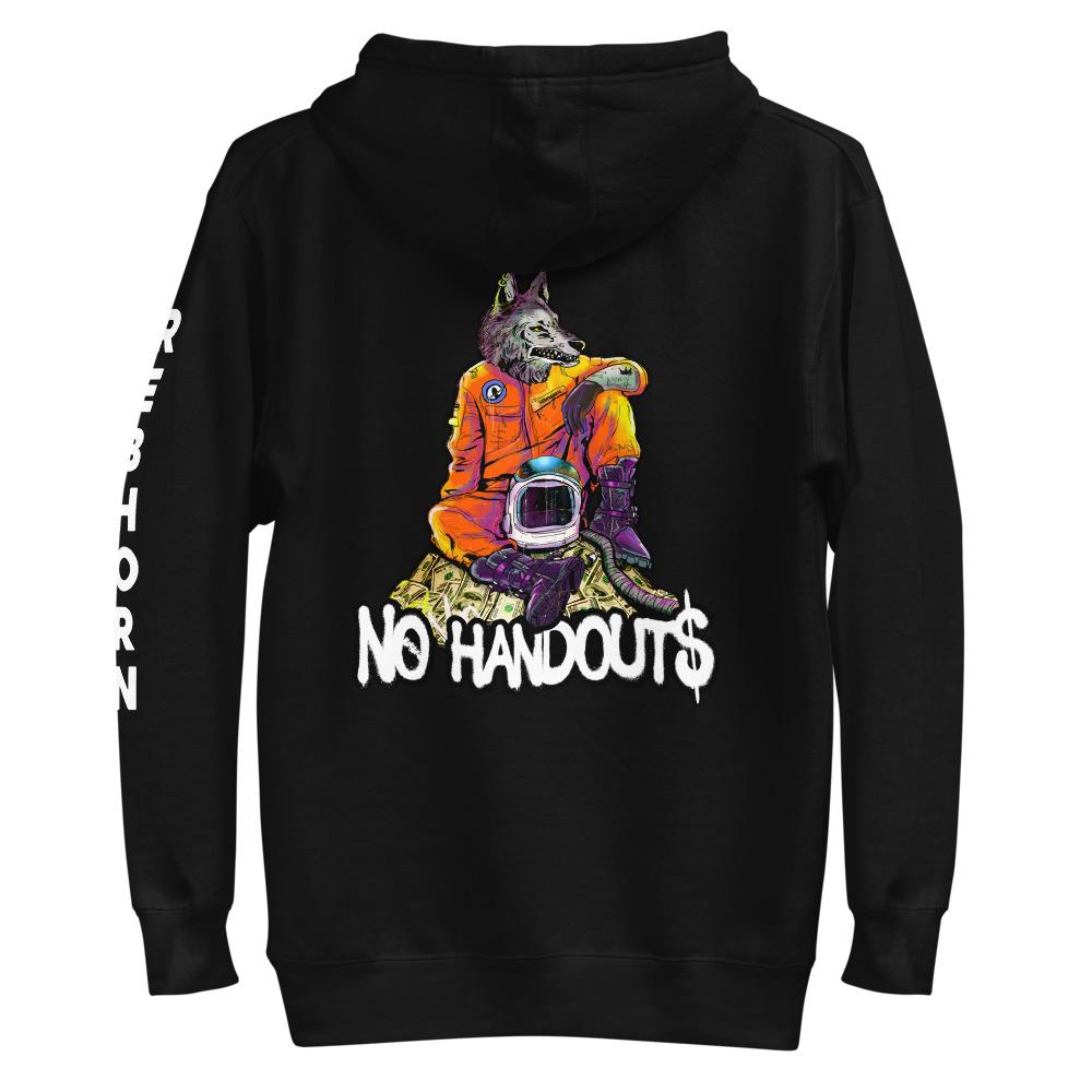 No Handouts Premium Unisex Hoodie - REBHORN DESIGN