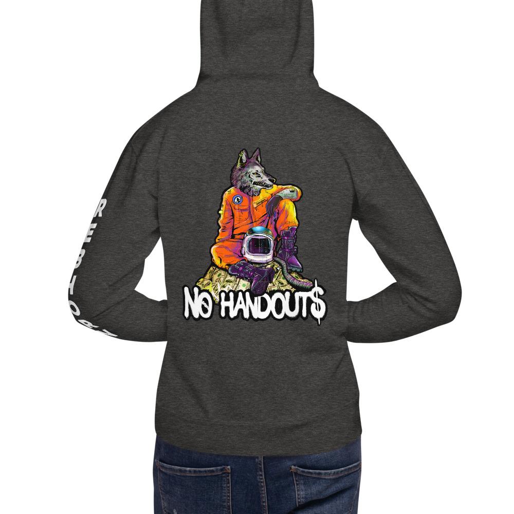 No Handouts Premium Unisex Hoodie - REBHORN DESIGN