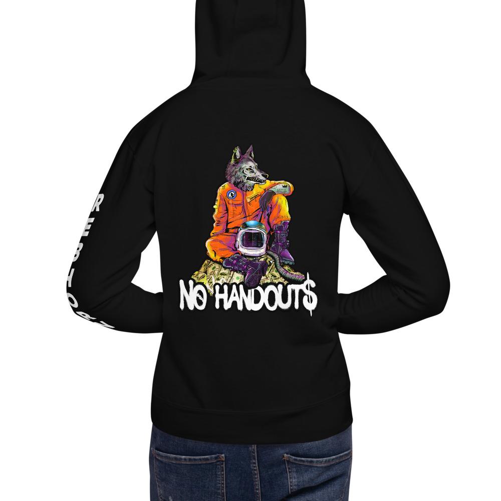 No Handouts Premium Unisex Hoodie - REBHORN DESIGN