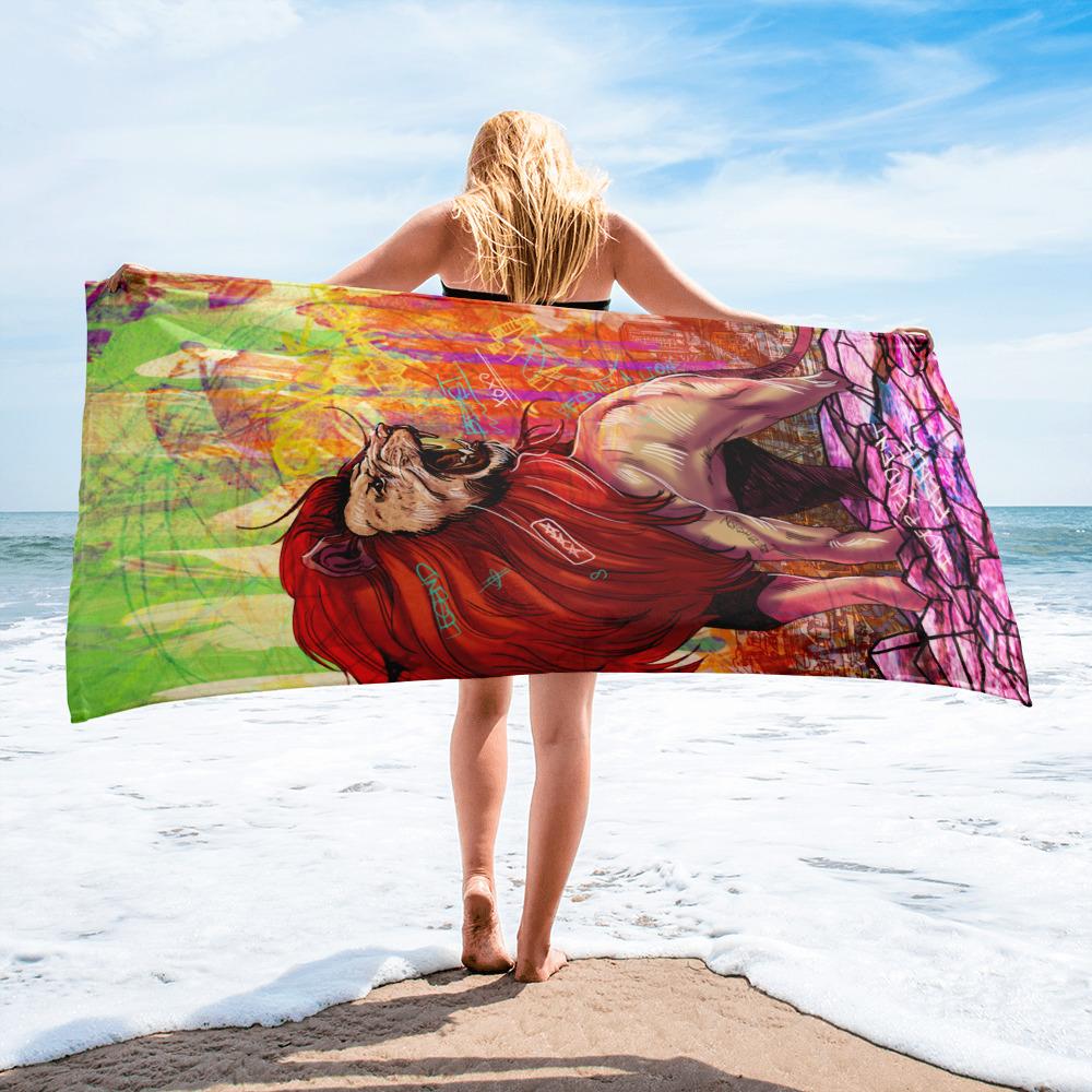 OWN YOUR KINGDOM BEACH TOWEL - REBHORN DESIGN