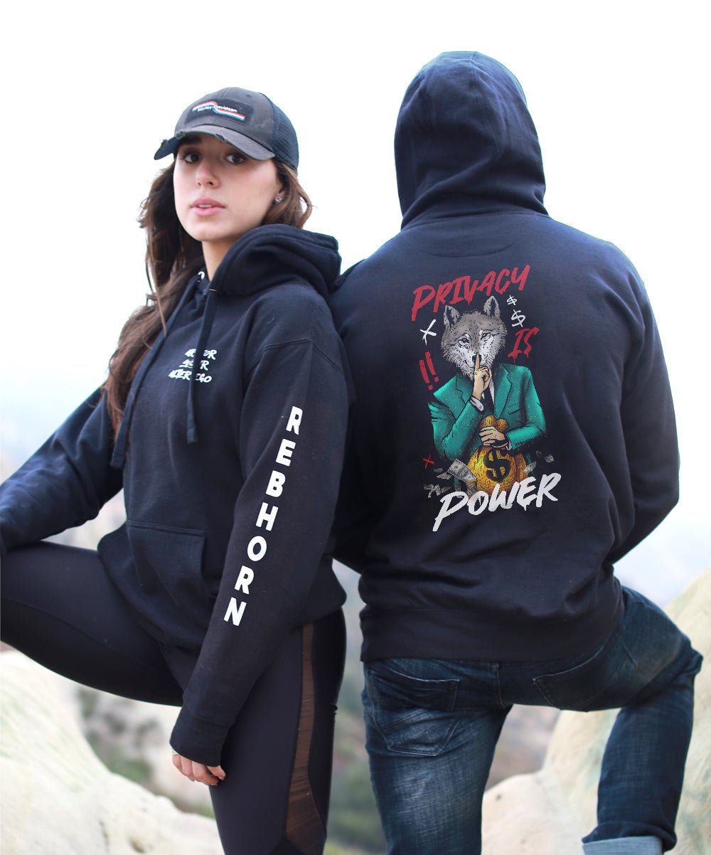 Privacy Is Power Premium Unisex Hoodie - REBHORN DESIGN