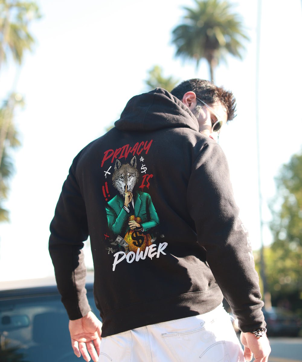 Privacy Is Power Premium Unisex Hoodie - REBHORN DESIGN