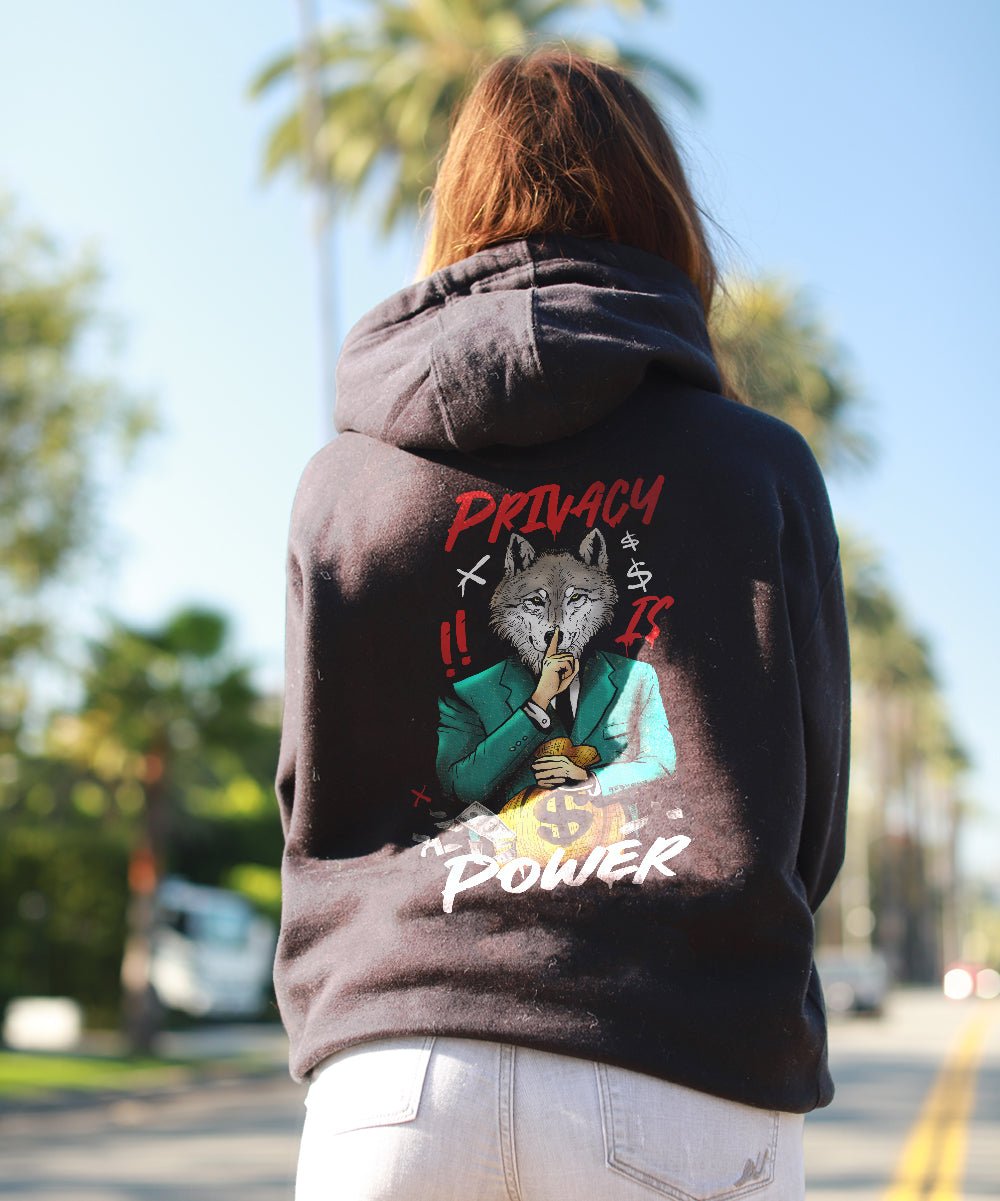 Privacy Is Power Premium Unisex Hoodie - REBHORN DESIGN