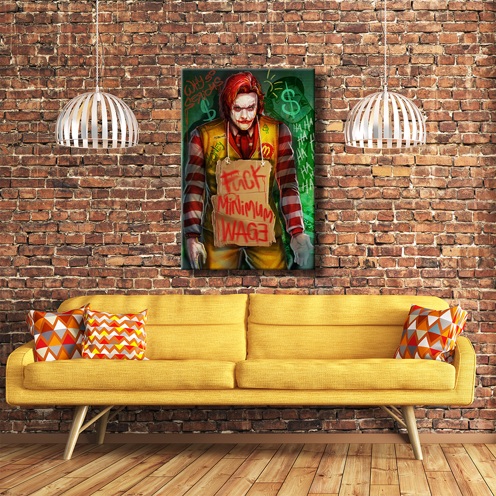 SCREW MINIMUM WAGE - REBHORN DESIGN