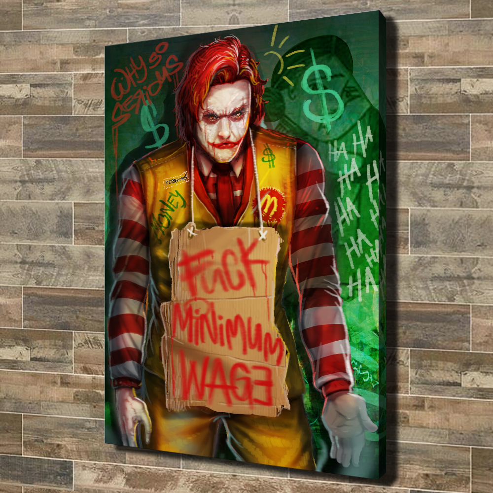 SCREW MINIMUM WAGE - REBHORN DESIGN