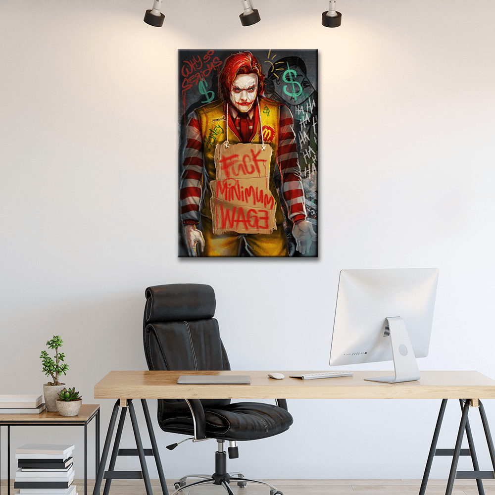 SCREW MINIMUM WAGE - REBHORN DESIGN
