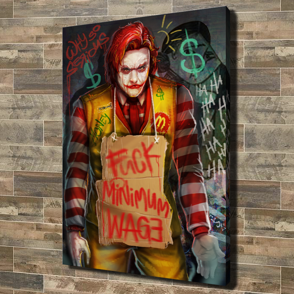 SCREW MINIMUM WAGE - REBHORN DESIGN