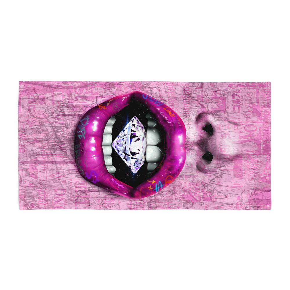 SHINE LIKE A DIAMOND BEACH TOWEL - REBHORN DESIGN