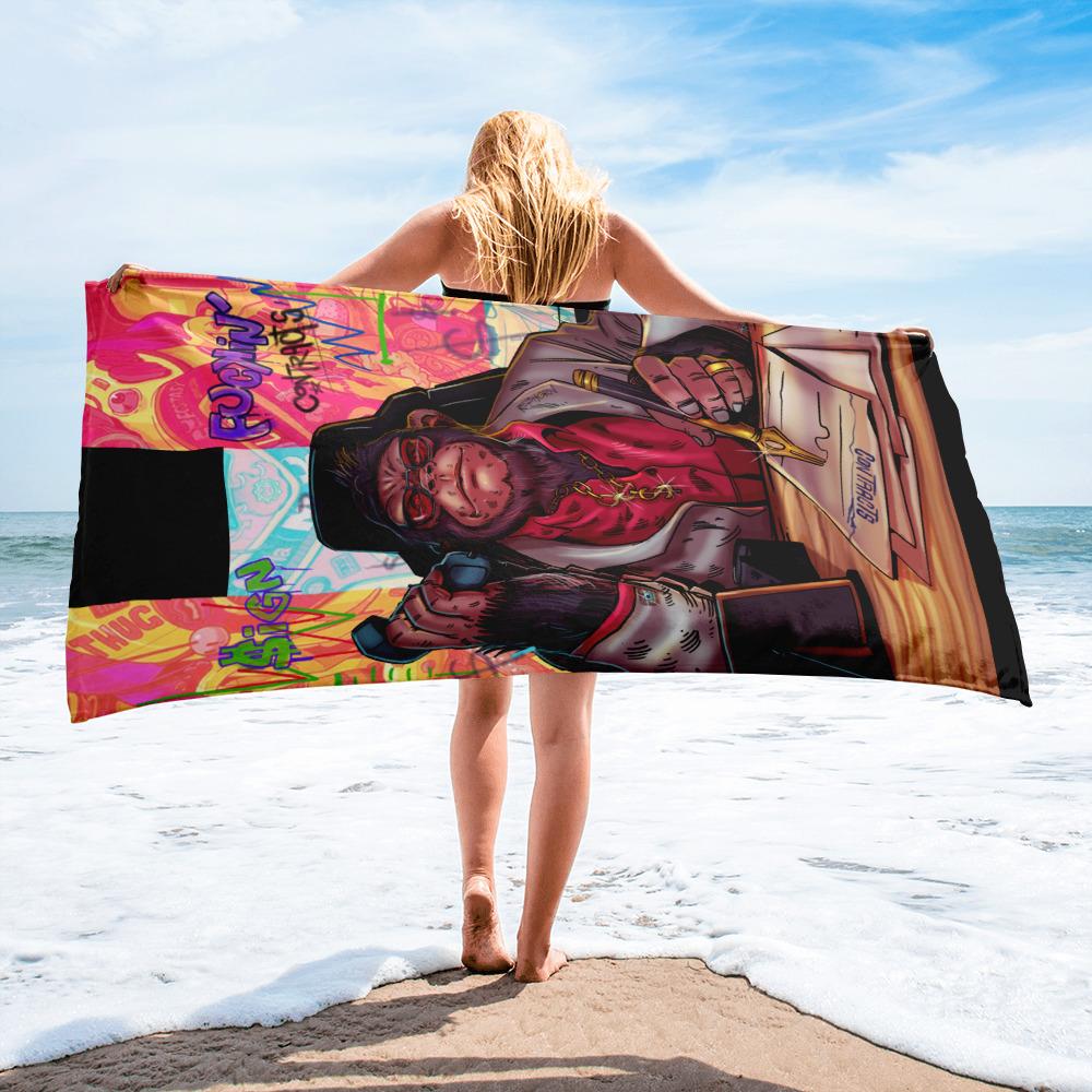 SIGN FUKIN' CONTRACTS BEACH TOWEL - REBHORN DESIGN