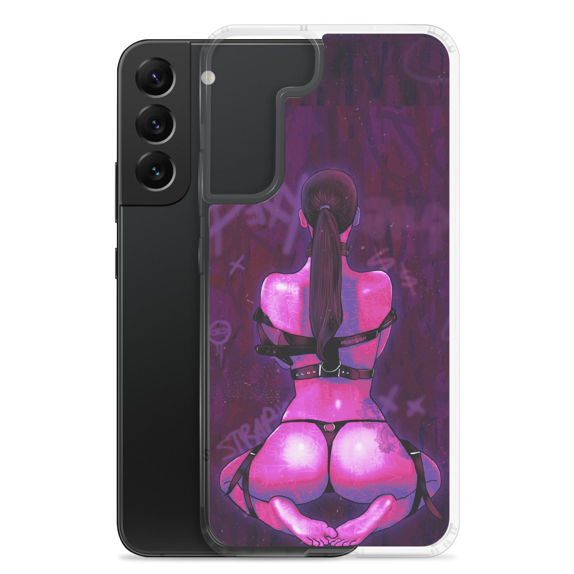 Strapped Sensual Pink Samsung Case - REBHORN DESIGN