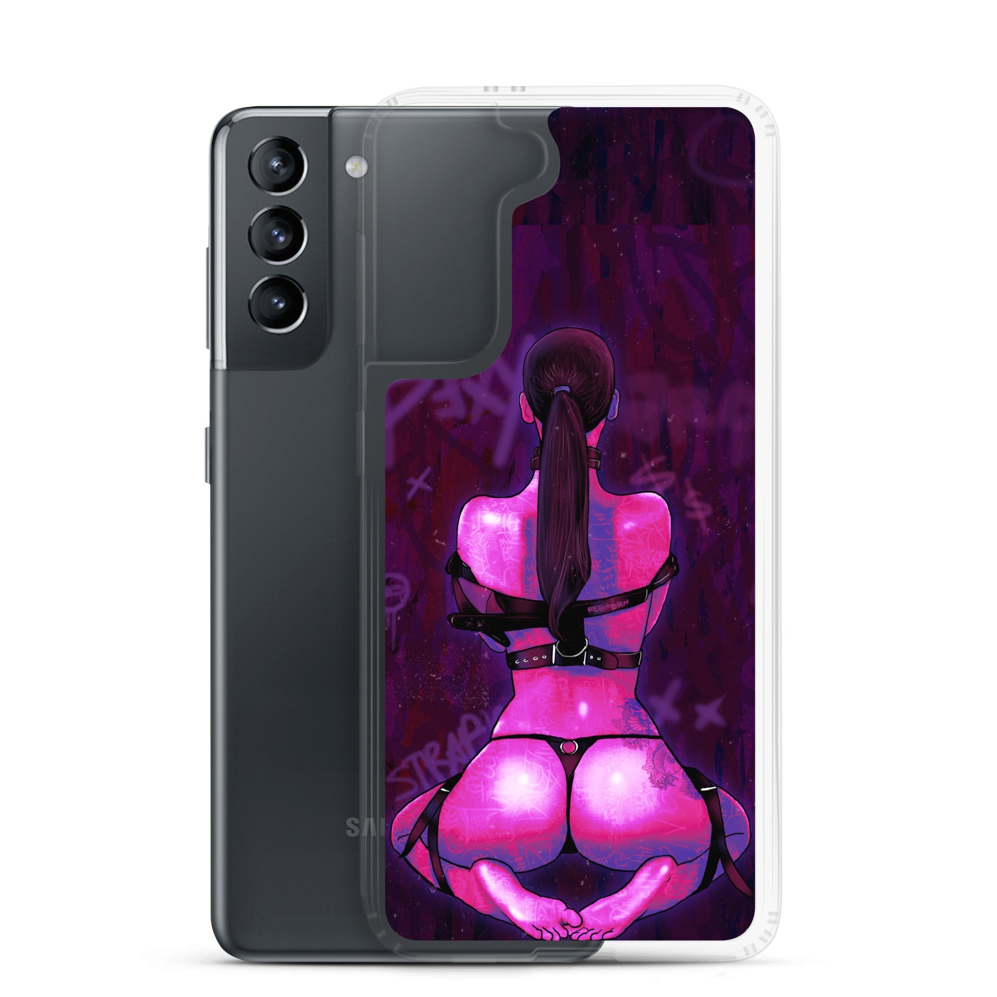 Strapped Sensual Pink Samsung Case - REBHORN DESIGN