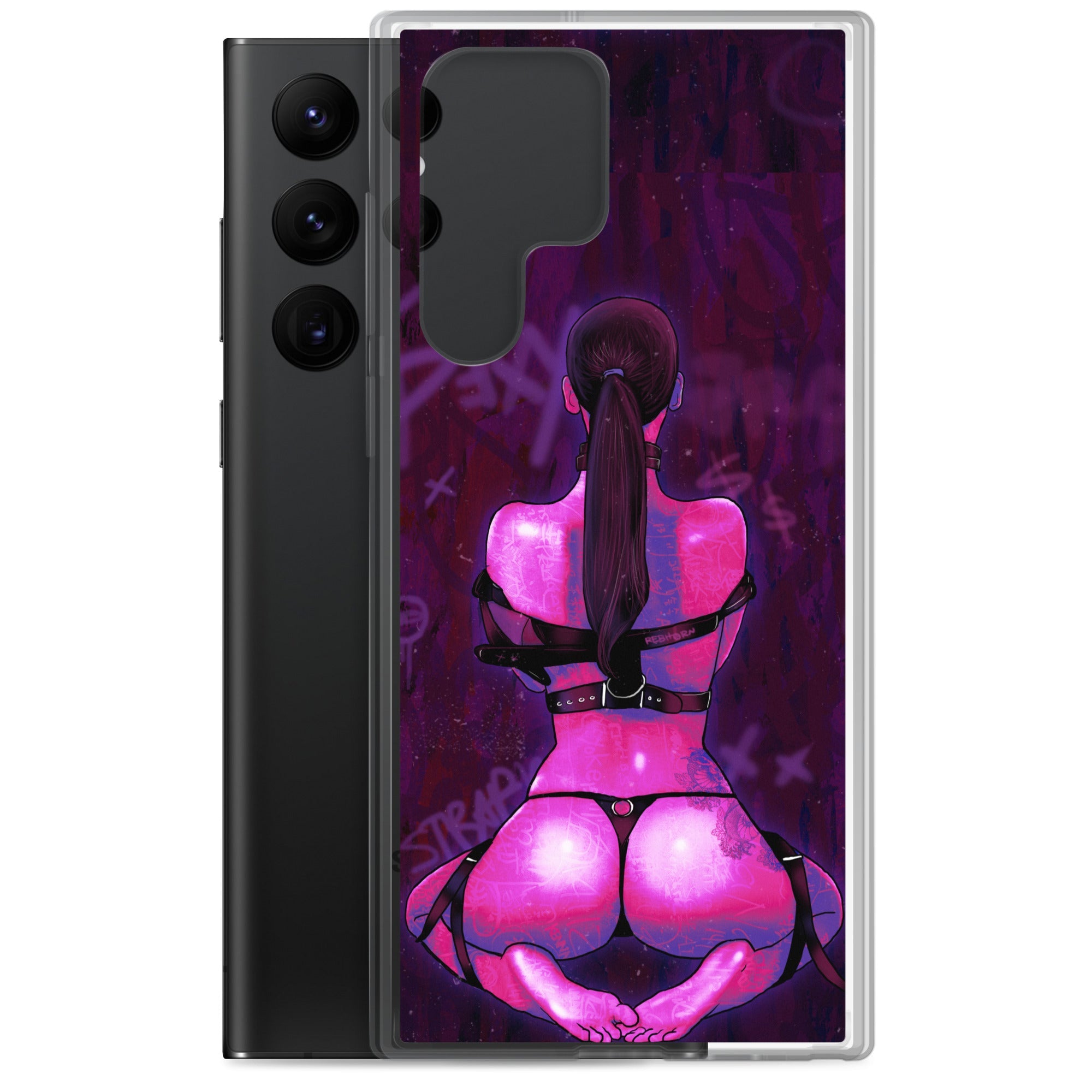 Strapped Sensual Pink Samsung Case - REBHORN DESIGN