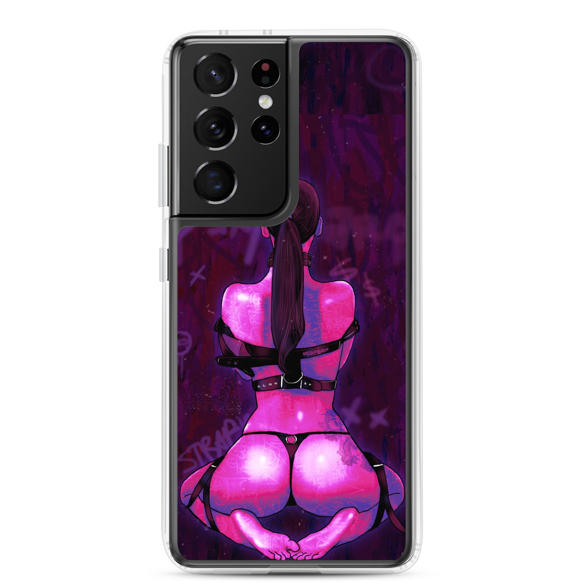 Strapped Sensual Pink Samsung Case - REBHORN DESIGN