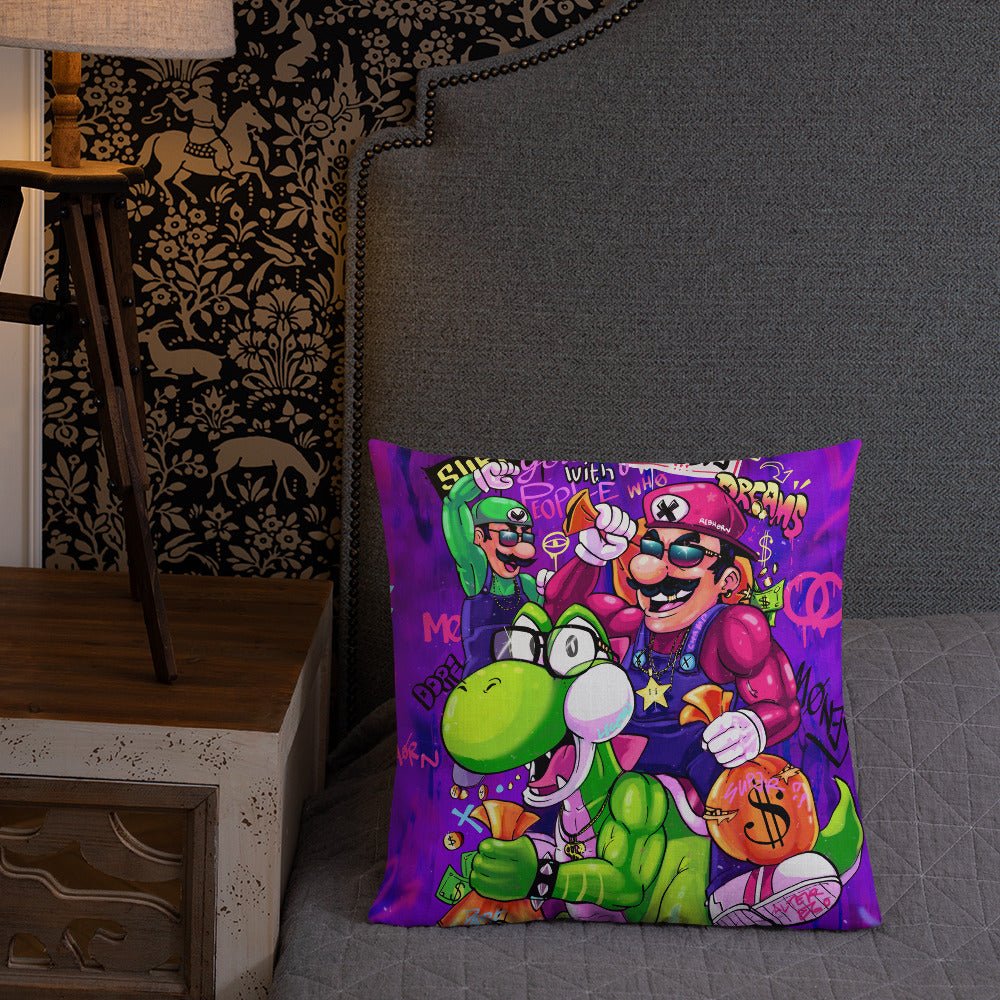 SURROUND YOURSELF WITH PEOPLE WHO BELIEVE IN YOUR DREAMS PREMIUM PILLOW - REBHORN DESIGN