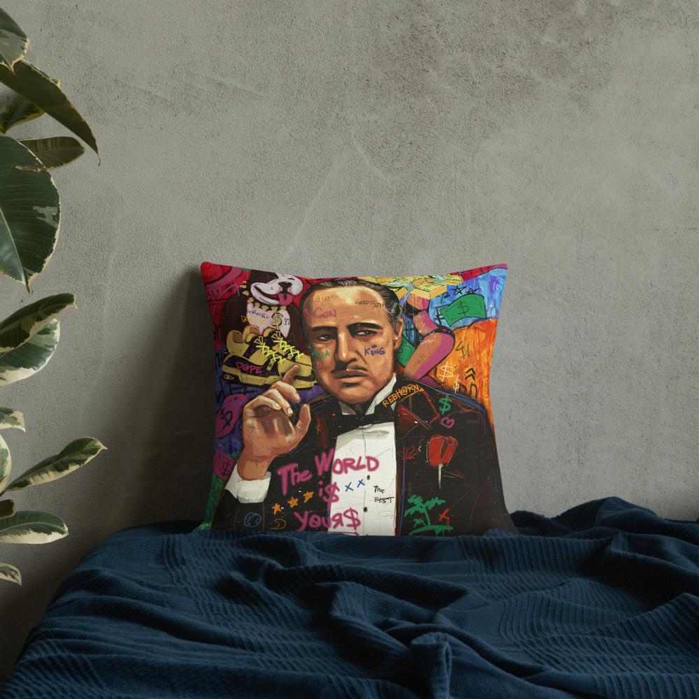 THE WORLD IS YOURS PREMIUM PILLOW - REBHORN DESIGN