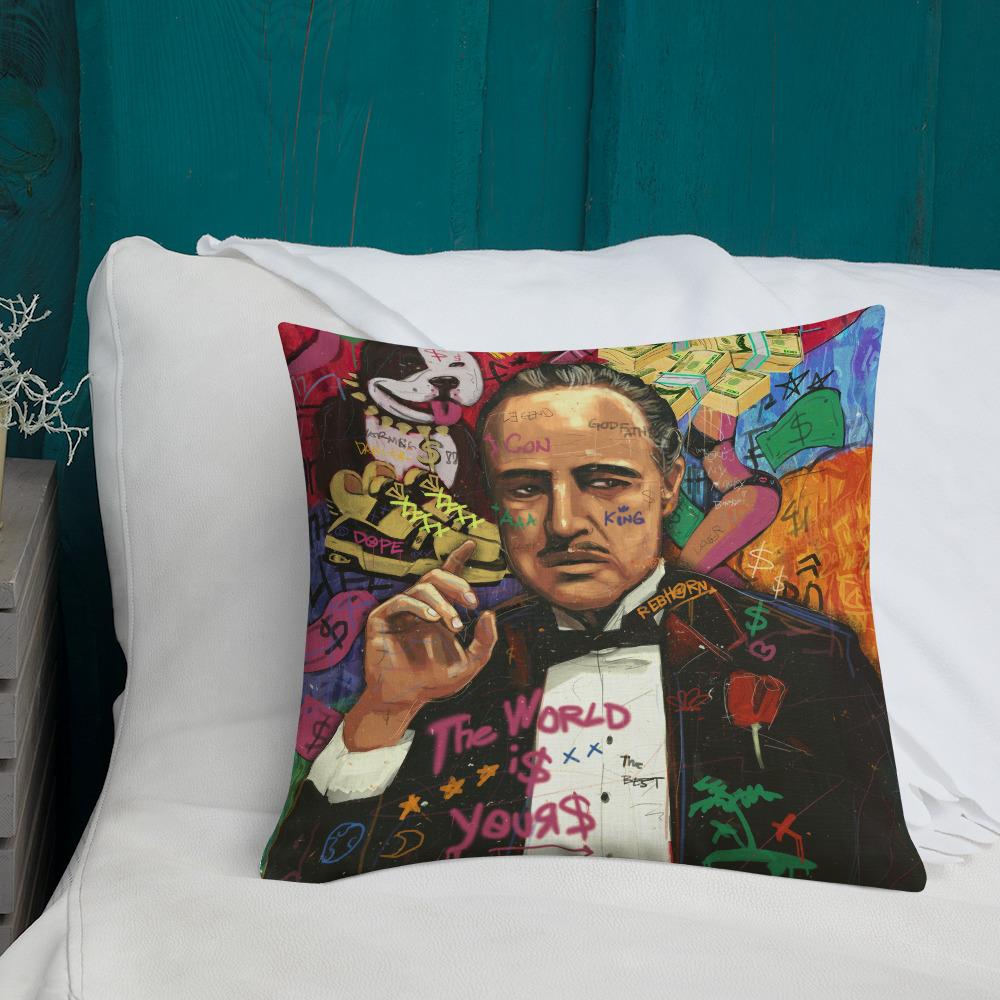 THE WORLD IS YOURS PREMIUM PILLOW - REBHORN DESIGN