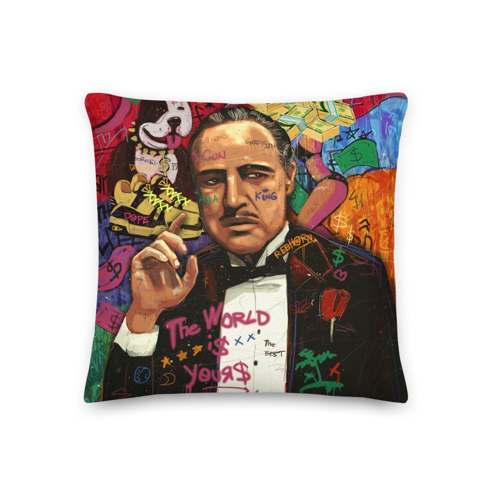 THE WORLD IS YOURS PREMIUM PILLOW - REBHORN DESIGN