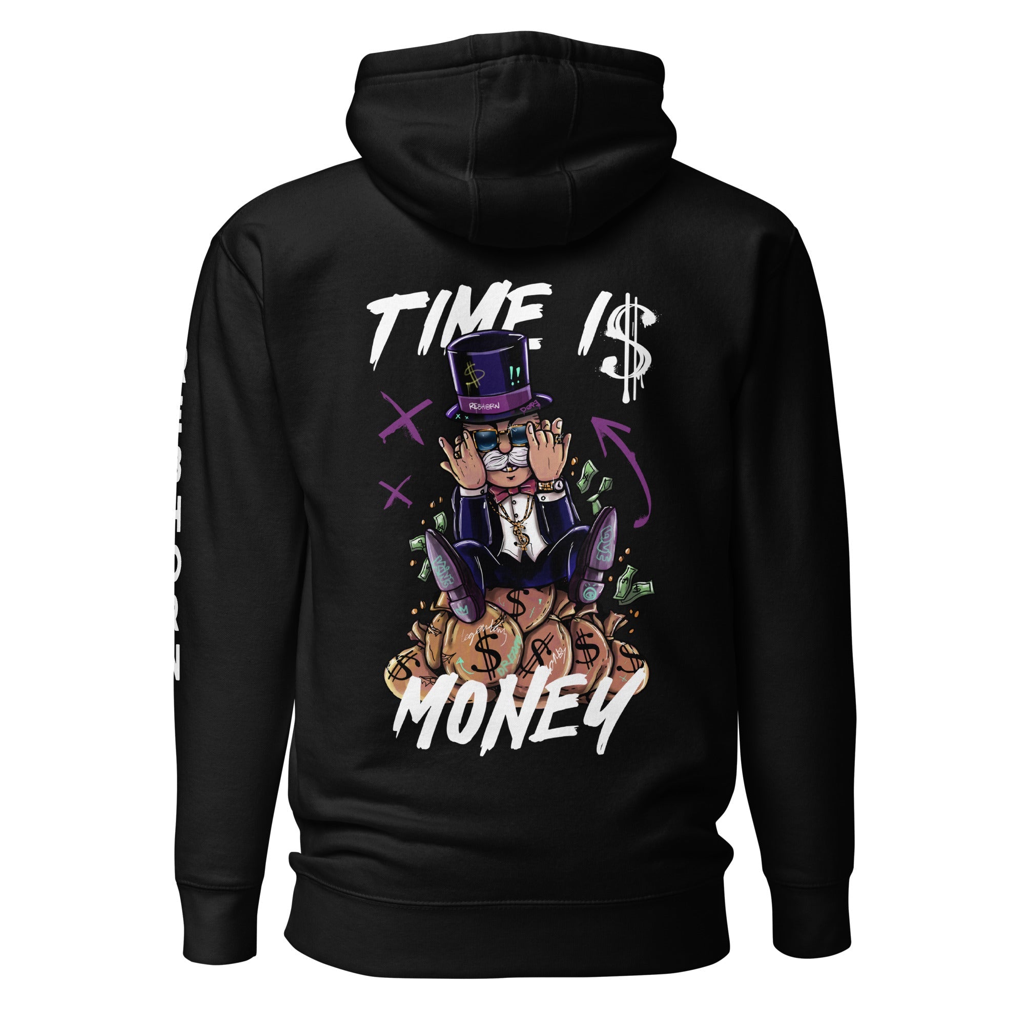 Time is Money Premium Unisex Hoodie - REBHORN DESIGN