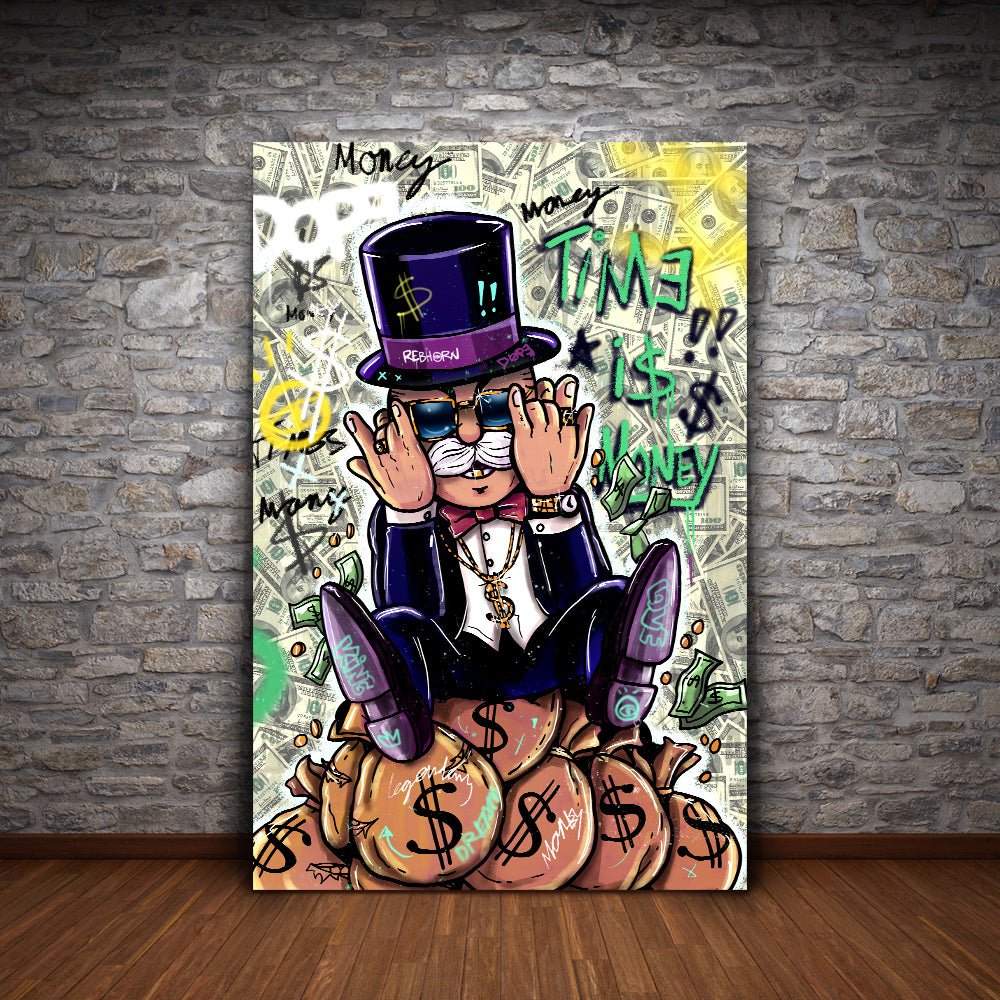 TIME IS MONEY WITH MR. MONOPOLY - REBHORN DESIGN