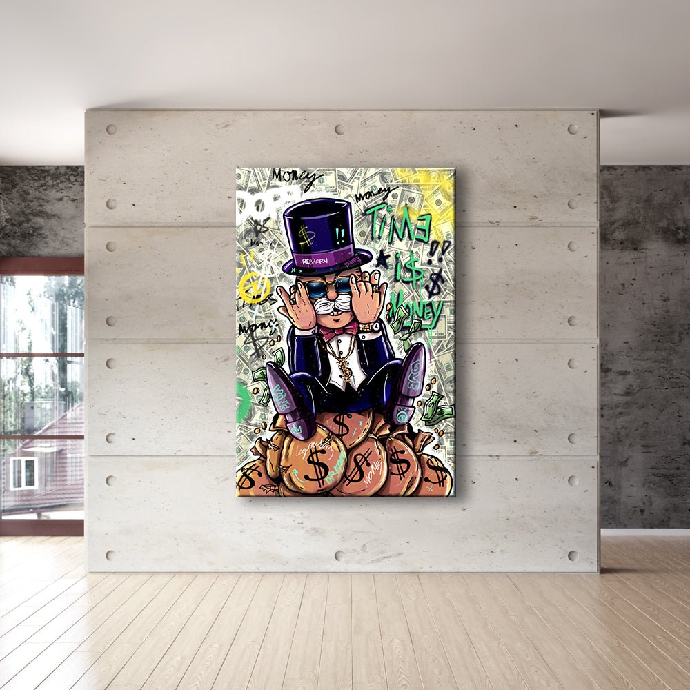 TIME IS MONEY WITH MR. MONOPOLY - REBHORN DESIGN