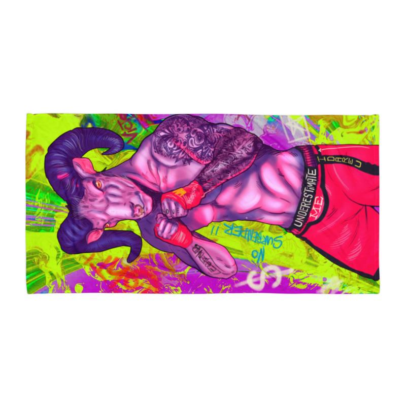 UNDERESTIMATE ME I DARE YOU BEACH TOWEL - REBHORN DESIGN