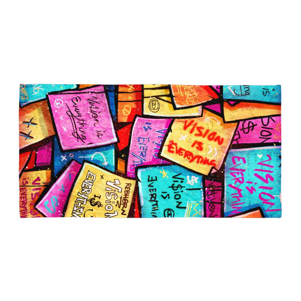 VISION IS EVERYTHING BEACH TOWEL - REBHORN DESIGN