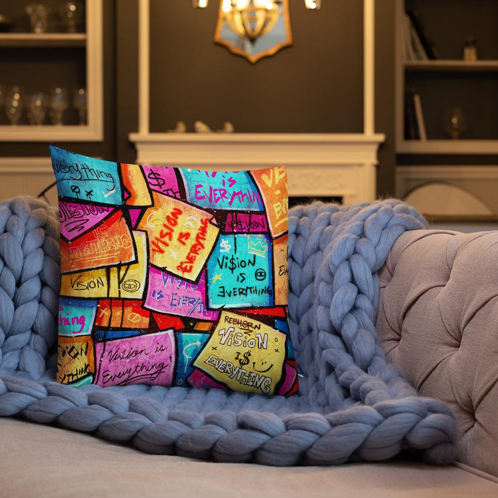 VISION IS EVERYTHING PREMIUM PILLOW - REBHORN DESIGN